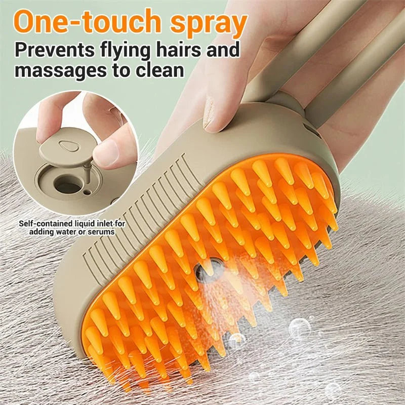 3 In 1 Electric Spray Cat Hair Brushes