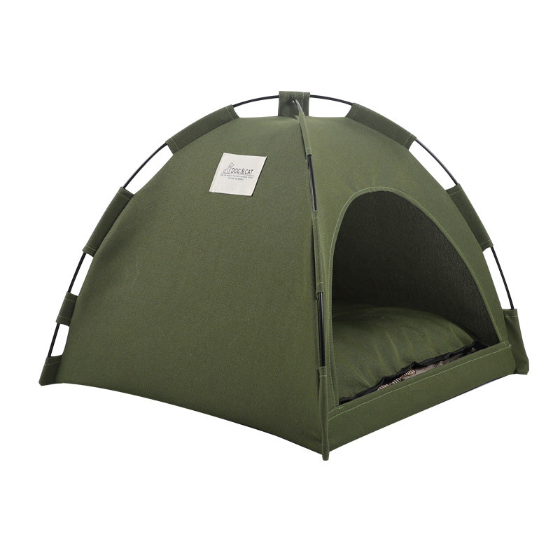 Cat Tent Cooling Mat Dog House Pet Bed Foldable